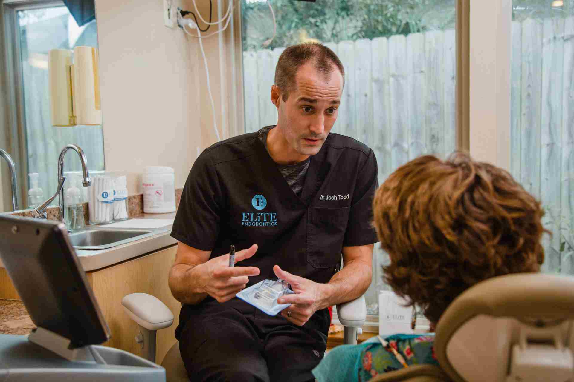 Dr. Todd with Patient